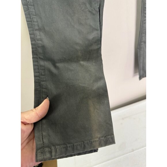 AE Mens 29x34 Charcoal Flex Slim Straight Pant Utility Workwear Grunge Goth Flaw - Picture 4 of 13